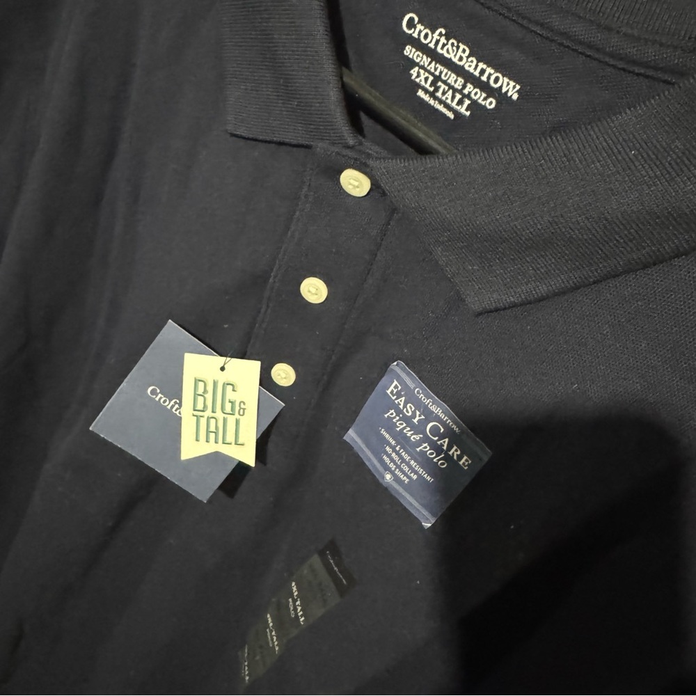 Croft & Barrow Men’s Big & Tall Polo. Size 4x - Picture 2 of 3